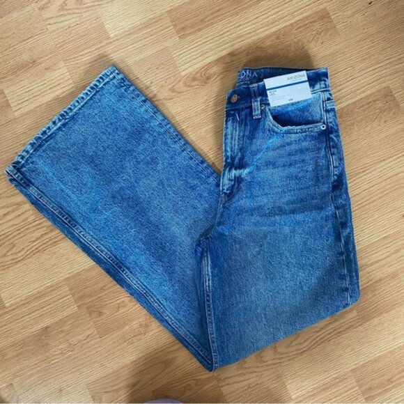 Arizona Jean Co. Wide Leg Blue Denim Jeans Size 5 NWT - Picture 1 of 7